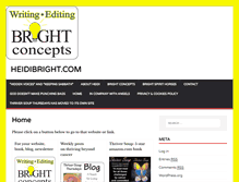 Tablet Screenshot of heidibright.com